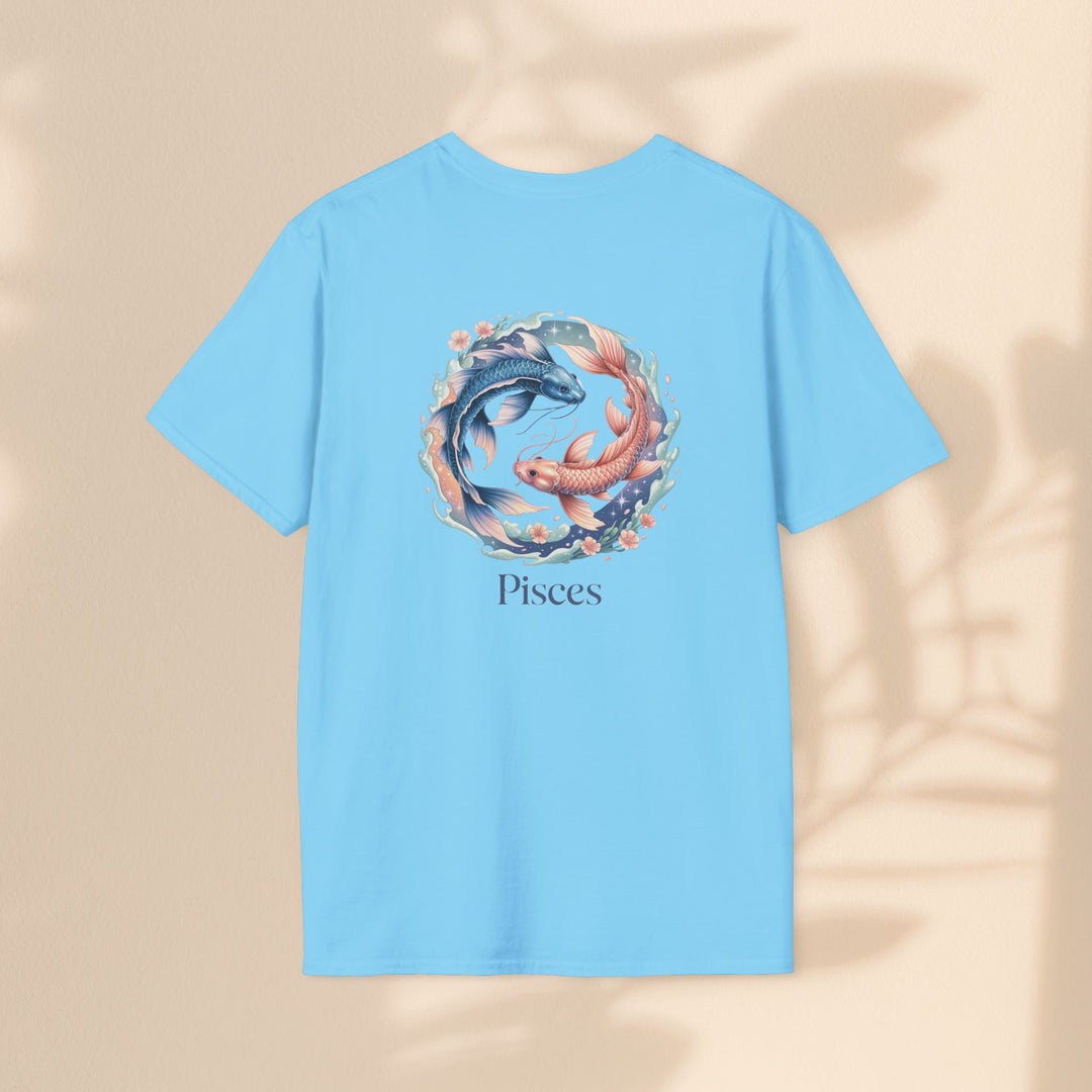 Pisces Zodiac T-Shirt, Softstyle Tee, Astrological Gift, Horoscope Apparel, Birthday Gift for Pisces, Astrology Merch