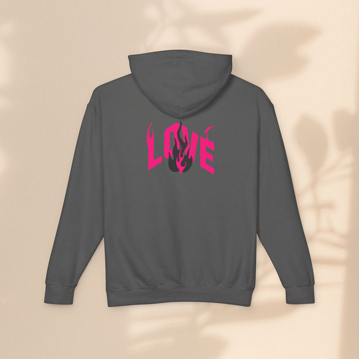 Unisex Lightweight Hooded Sweatshirt - LOVE