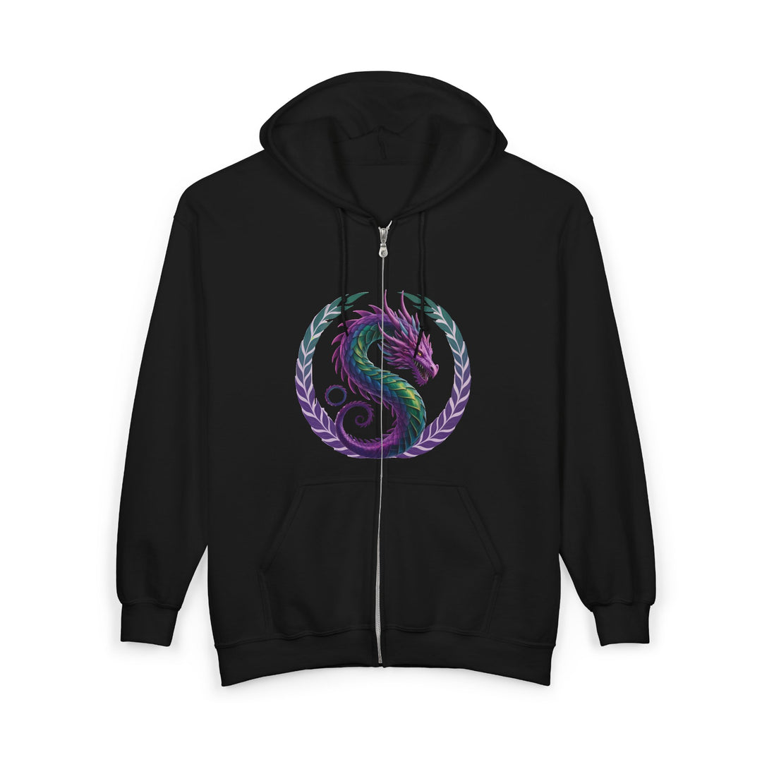 Dragon's Heart - nisex Heavy Blend™ Full Zip Hooded Sweatshirt