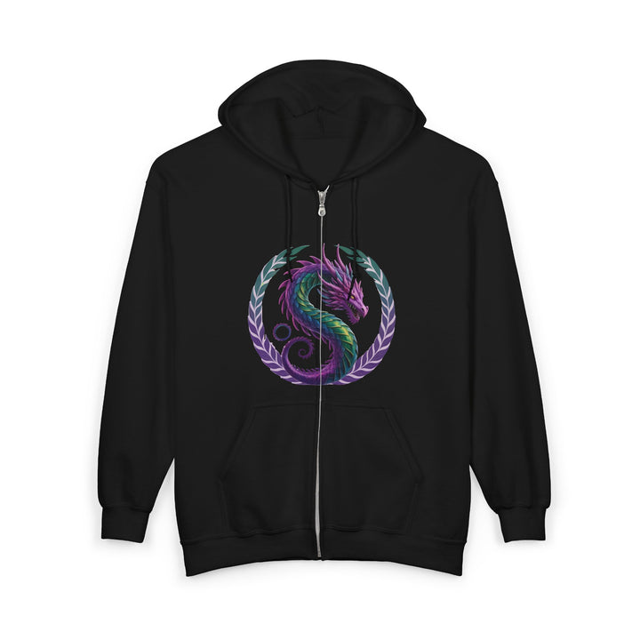 Dragon's Heart - nisex Heavy Blend™ Full Zip Hooded Sweatshirt