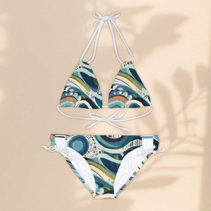 String Bikini Set - Wave Crest