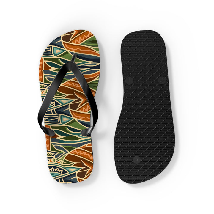 Flip Flops - Tribal Orange