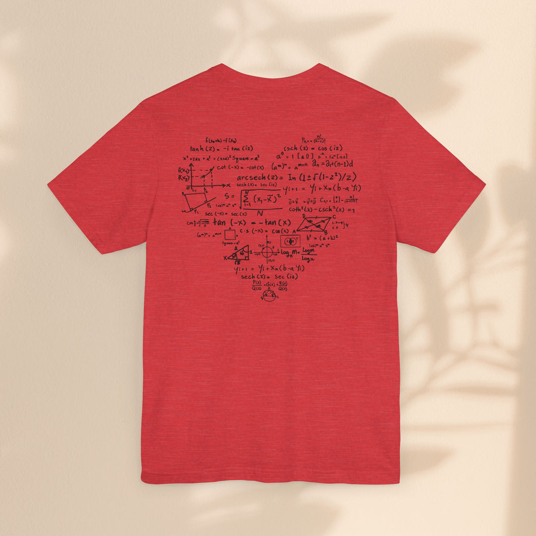 Unisex Jersey Short Sleeve Tee - Math Heart