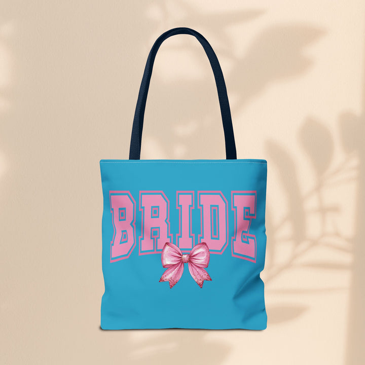 Bride Tote Bag with Bow | Bridal Shower Gift, Wedding Essentials, Bachelorette Party Accessory, Gift for Bridesmaids