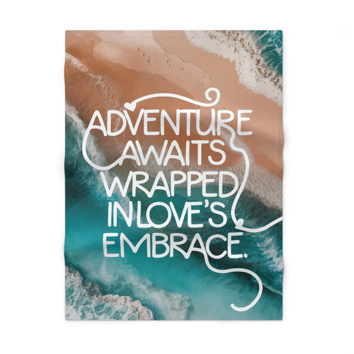 Soft Fleece Baby Blanket - Adventure Awaits