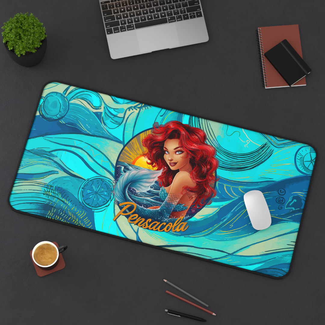 Desk Mat - Pensacola Mermaid