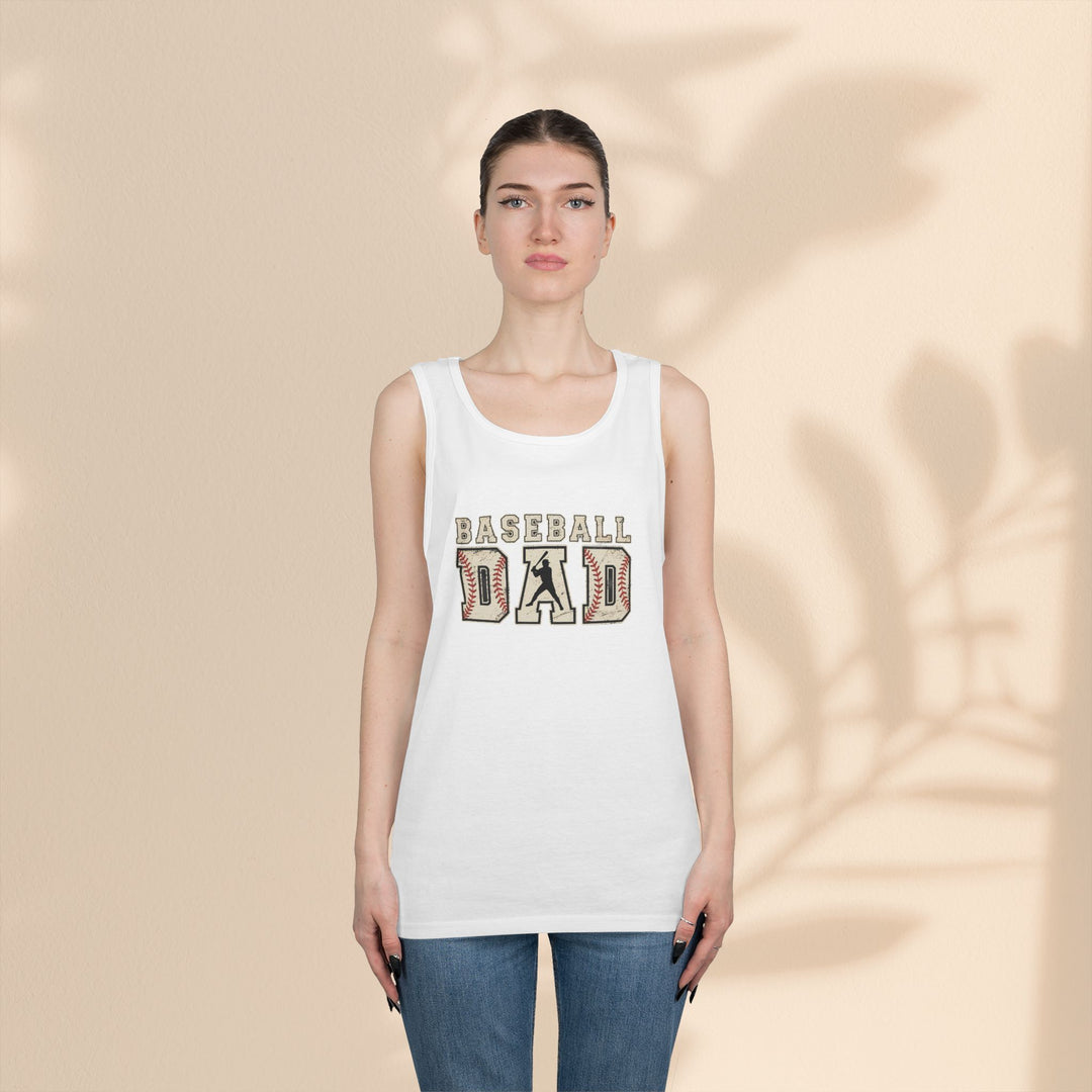 Baseball Dad Unisex Heavy Cotton Tank Top - Perfect for Summer BBQs and Game Days