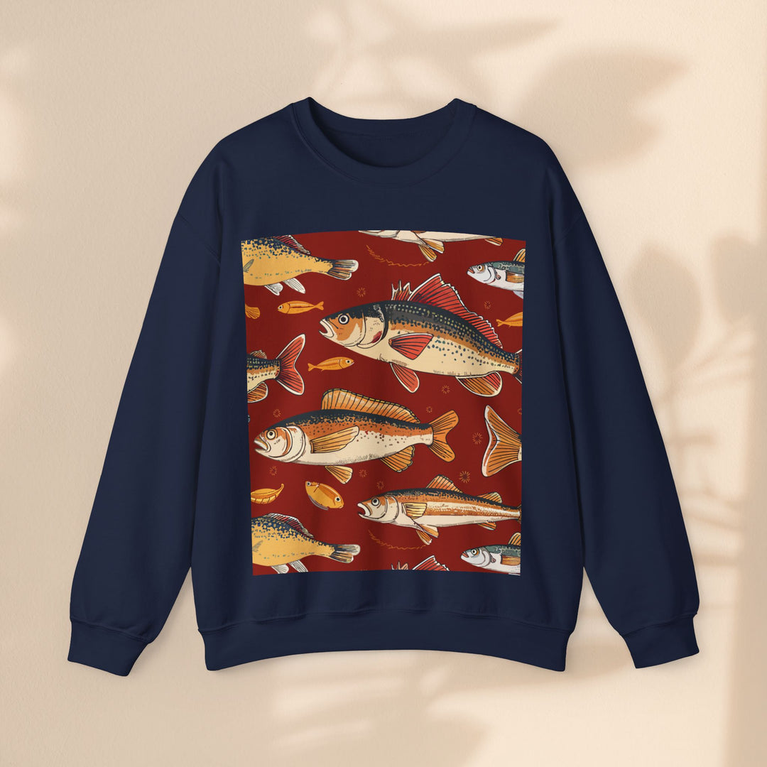 Unisex Heavy Blend™ Crewneck Sweatshirt - Red Fish