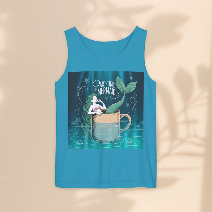 Part-Time Mermaid Unisex Tank Top, Casual Summer Tee, Cute Beachwear, Gift for Ocean Lovers, Quirky Mermaid Apparel