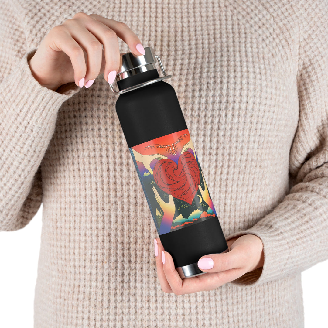 Copper Vacuum Insulated Bottle, 22oz - Give You My Heart