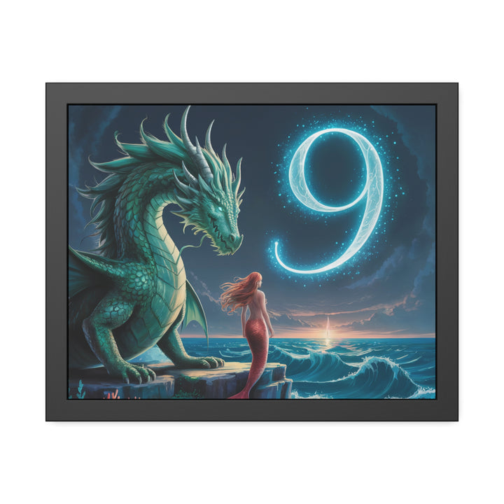 Number 9 and Dragons Canvas Wall Art
