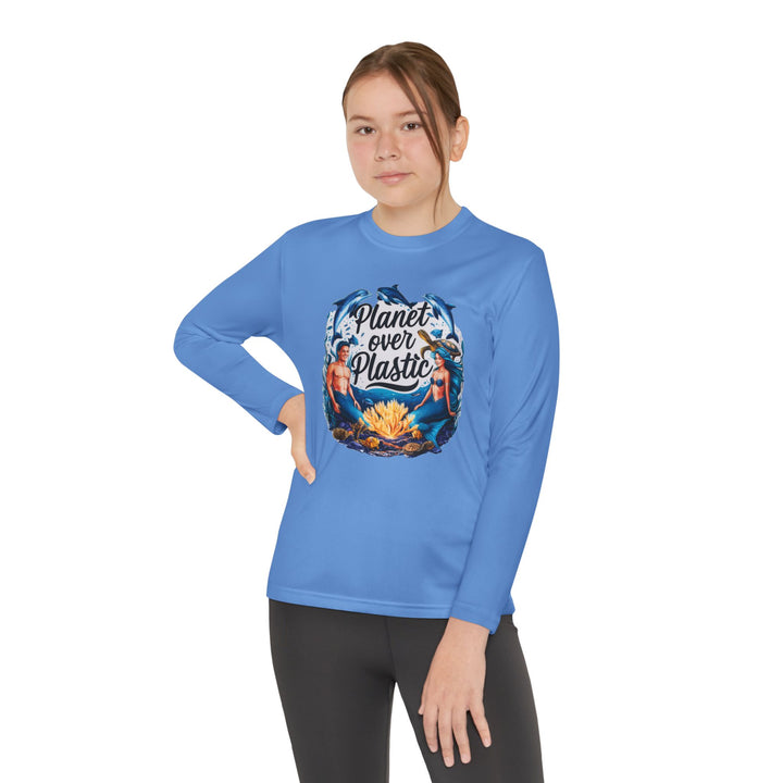 Youth Long Sleeve Competitor Tee - Planet Over Plastic