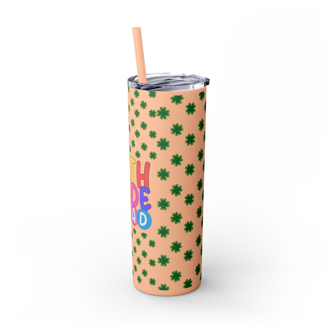 Fifth Grade Squad Colorful Skinny Tumbler with Straw, Colorful Skinny Tumbler with Straw, 20oz, Back to School Gift,