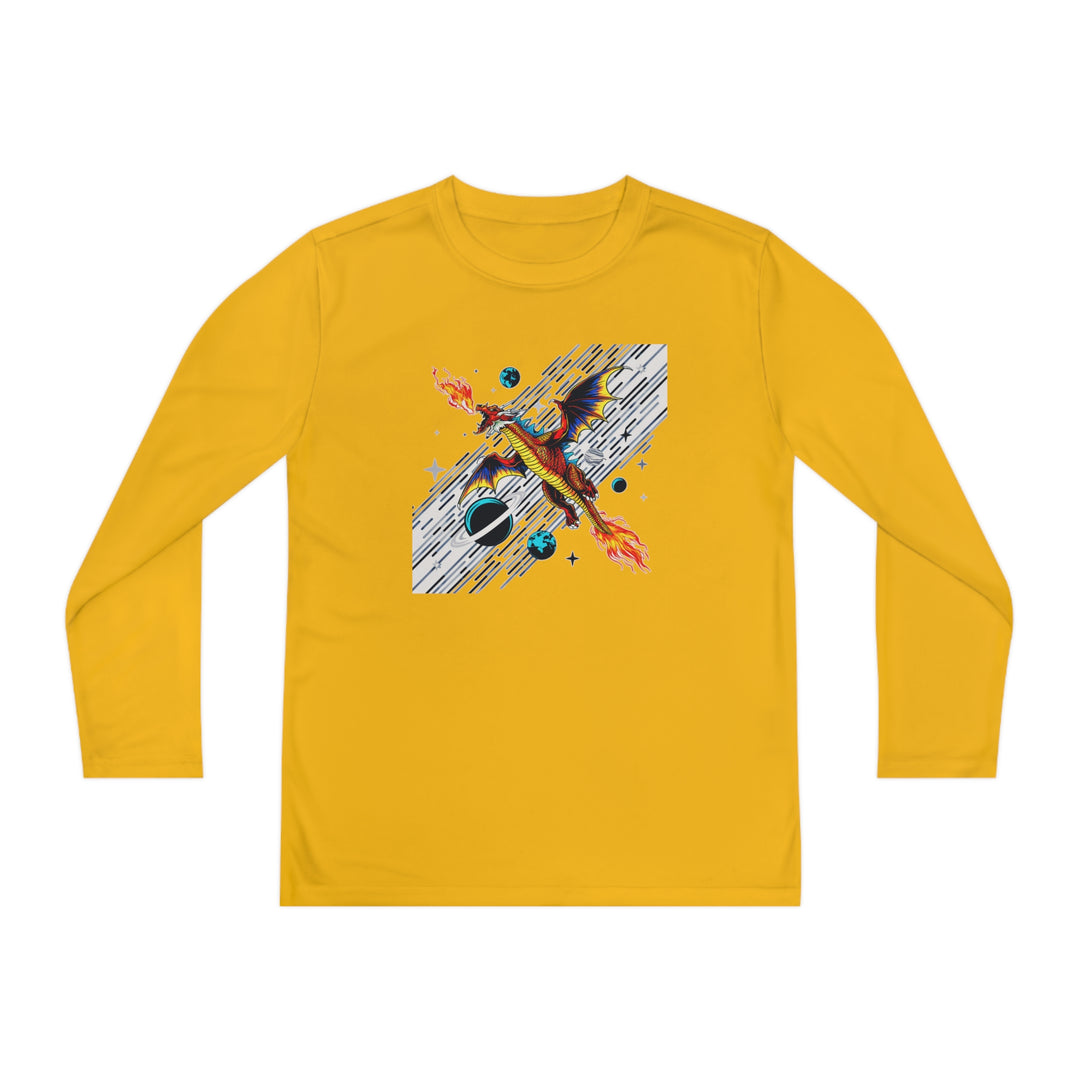 Youth Long Sleeve Competitor Tee - Galaxy Dragon