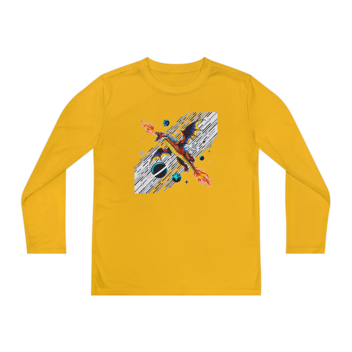 Youth Long Sleeve Competitor Tee - Galaxy Dragon