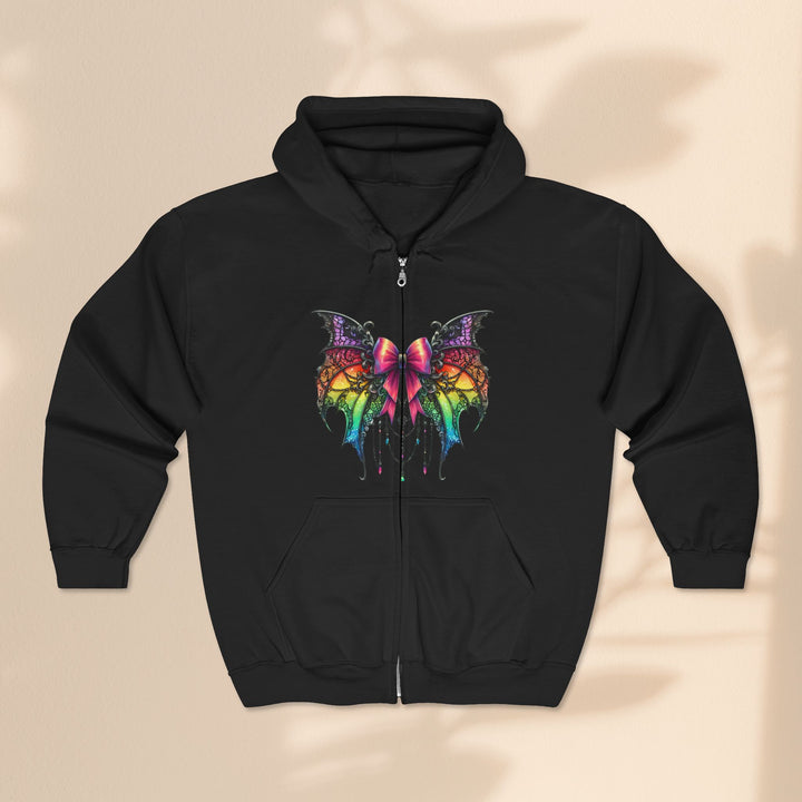 Halloween Heavy Blend™ Full Zip Hooded Sweatshirt - Spider Bow