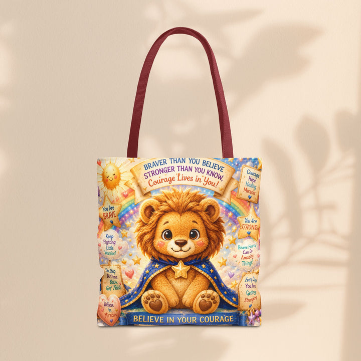 Cute Courage Lion Tote Bag | Brave Buddies™