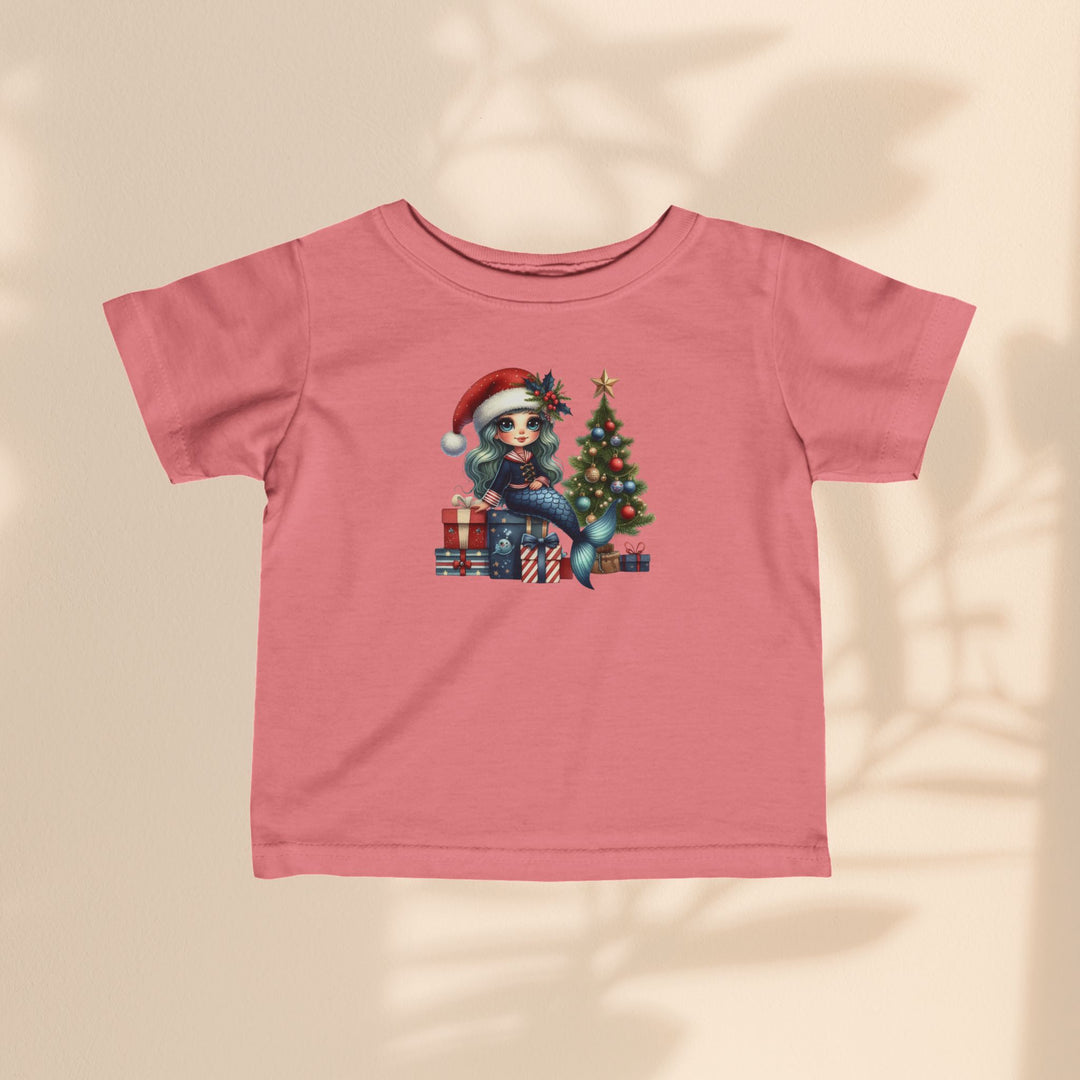 Infant Fine Jersey Tee - Mermaid Christmas