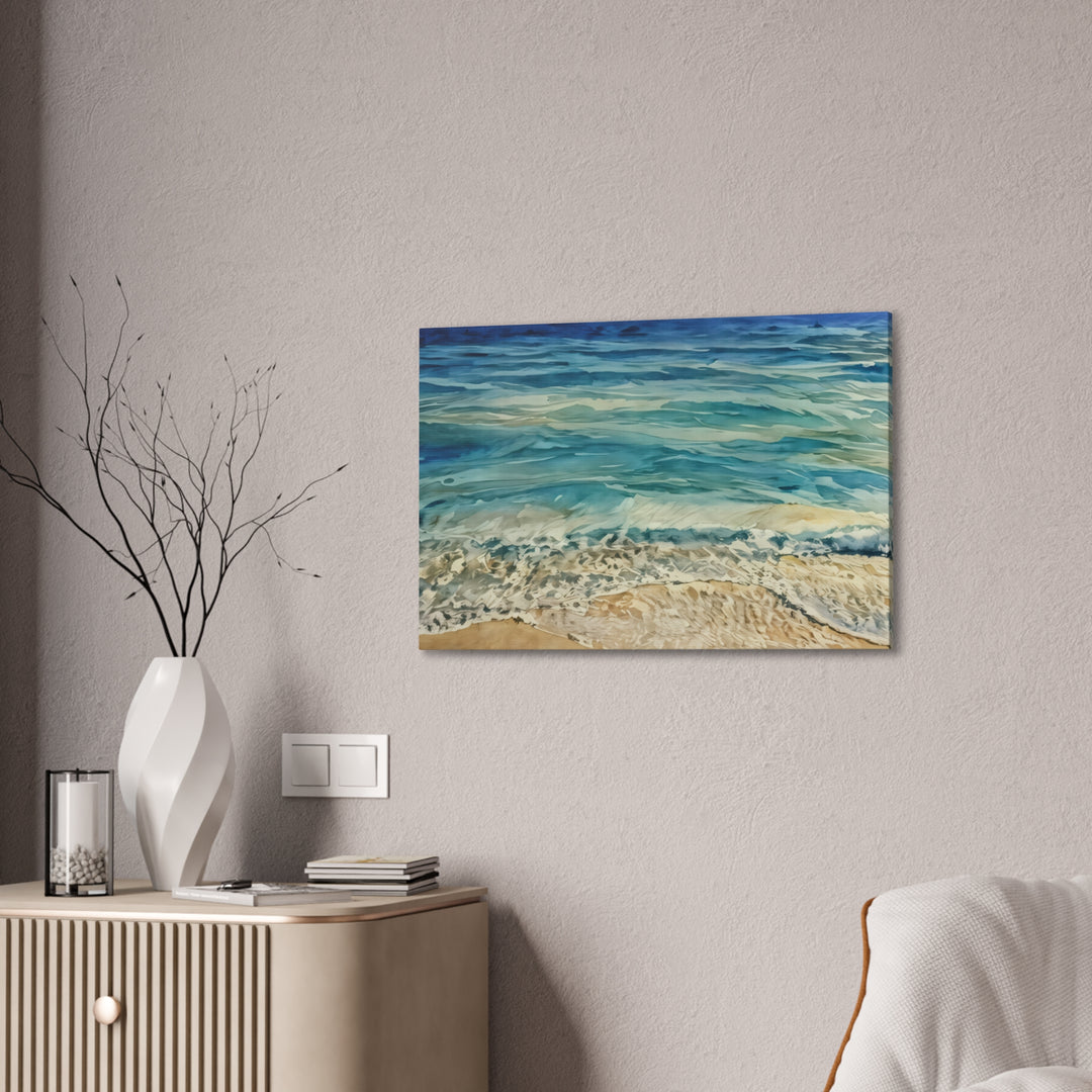 Stretched Beach Art Canvas Print