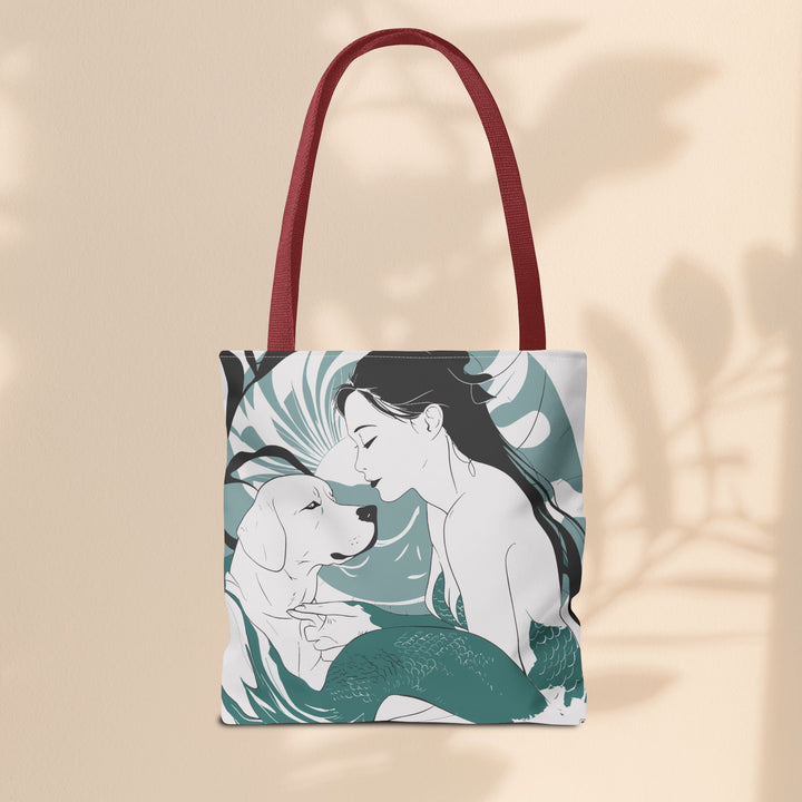 Tote Bag  - Japanese Mermaid with Dog