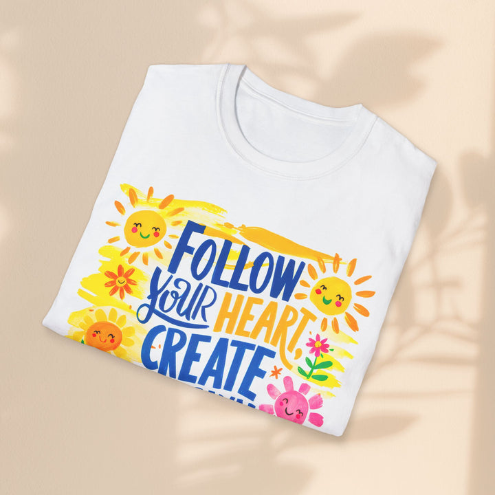 Unisex Softstyle T-Shirt - Follow Your Heart Create Your Own Sunshine