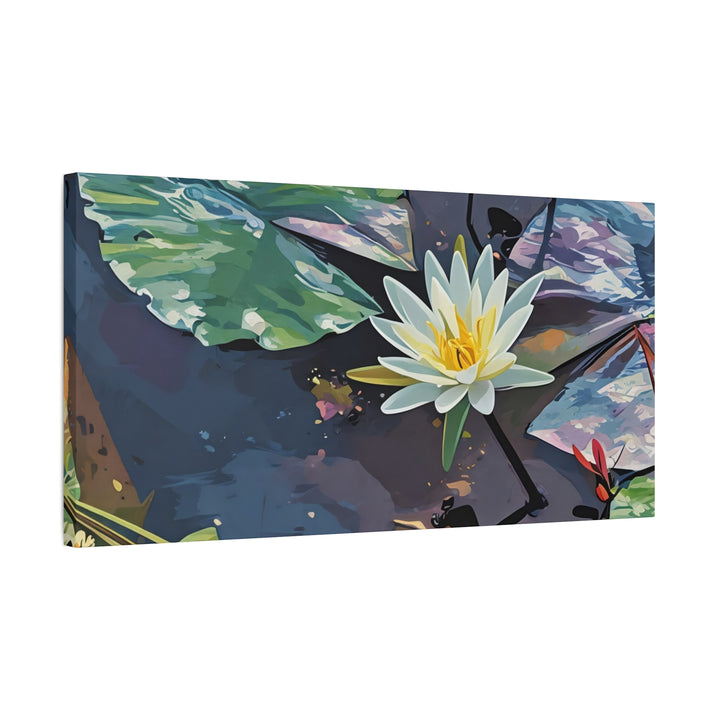 Water Lily Canvas Art Print – Nature Wall Décor