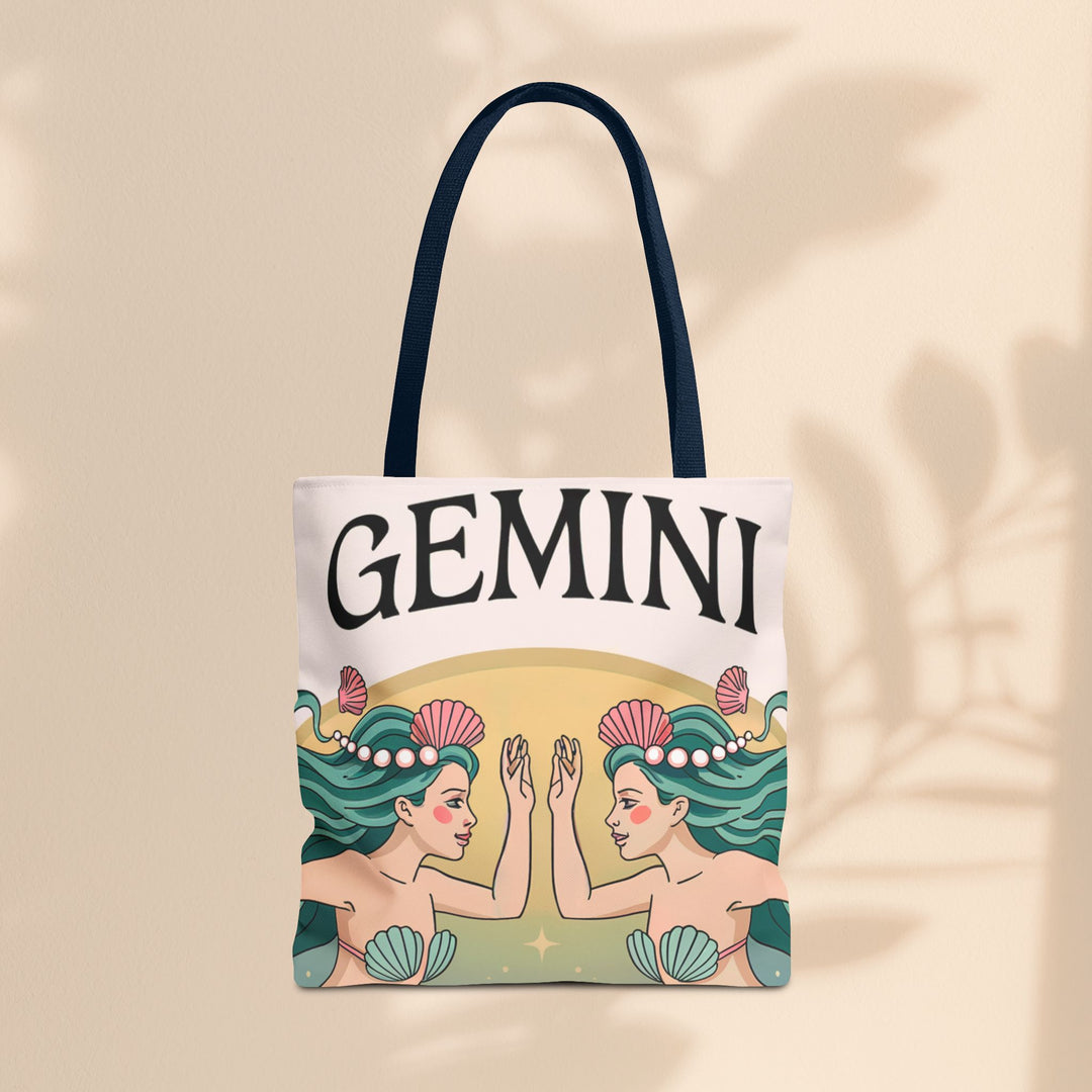 Gemini Zodiac Tote Bag, Astrological Bag, Personalized Gift, Astrology Lover, Horoscope Accessory, Birthday Present