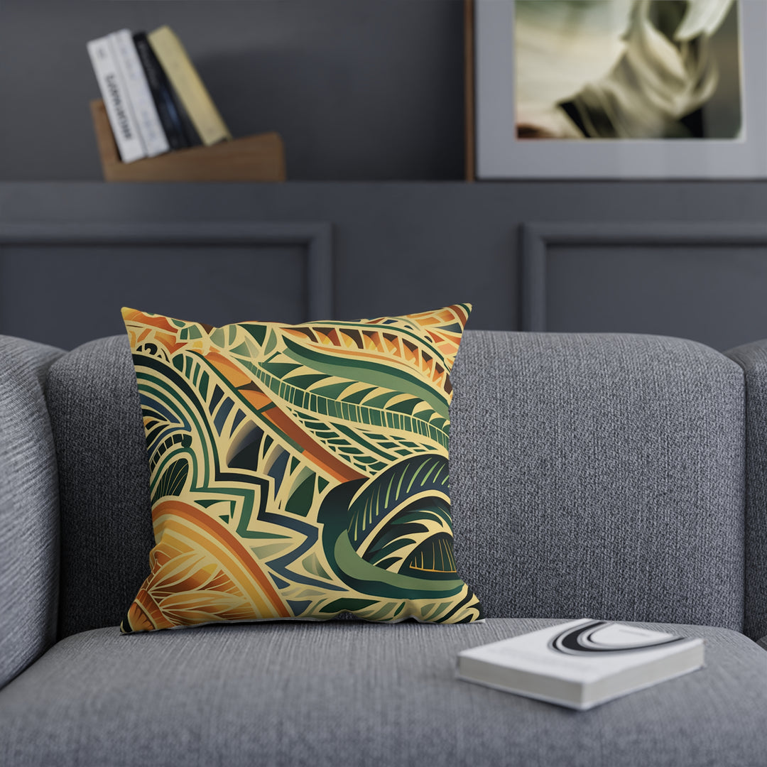 Tribal Orange Cushion