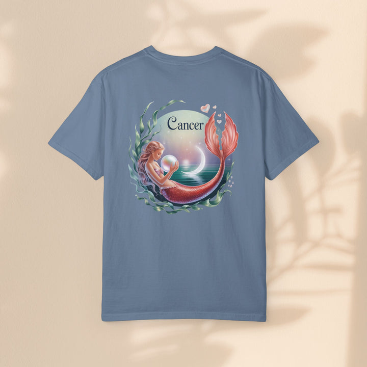 Cancer Zodiac Mermaid T-shirt, Astrology Tee, Astrological Sign Shirt, Gift for Cancer, Horoscope T-shirt, Cute Zodiac Apparel