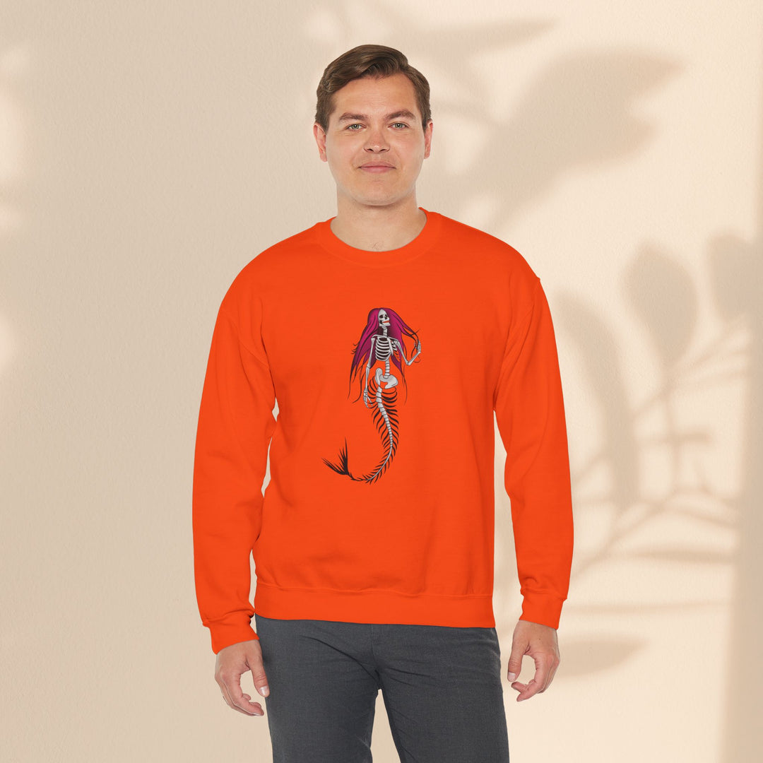 Unisex Heavy Blend™ Crewneck Sweatshirt - Halloween Mermaid Bones