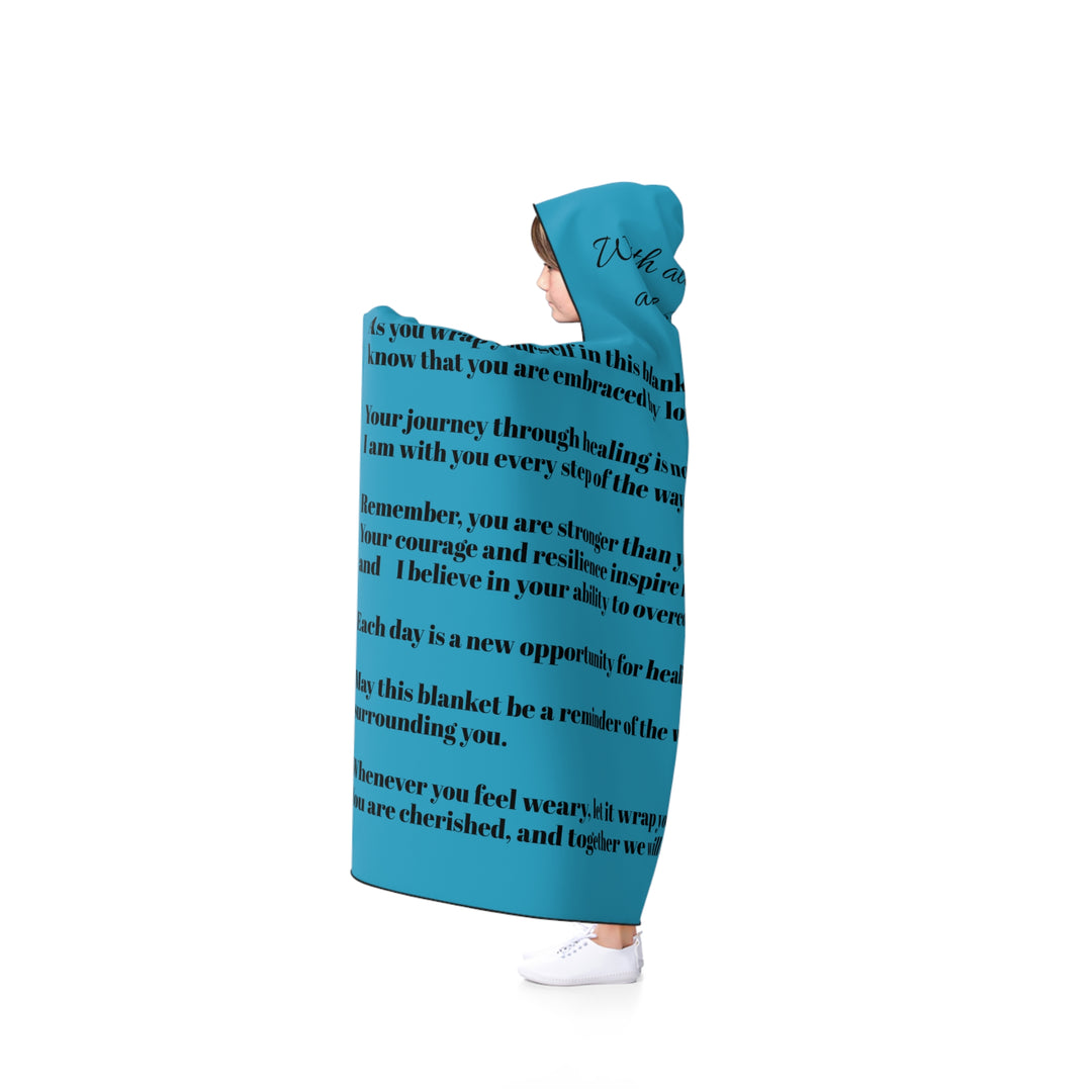 Supportive Cancer Patient Hooded Blanket