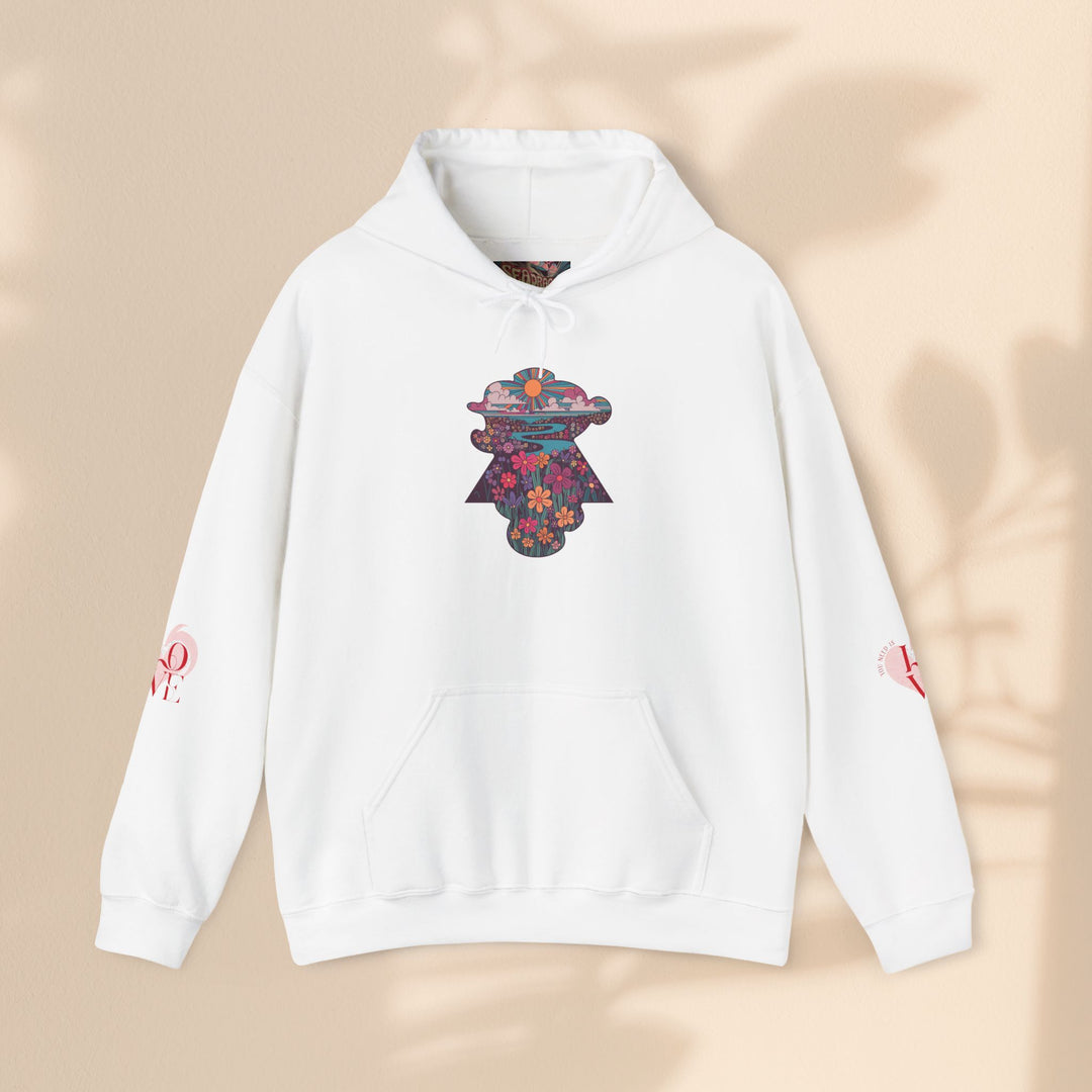 Artistic Floral Love Hoodie for Creative Souls