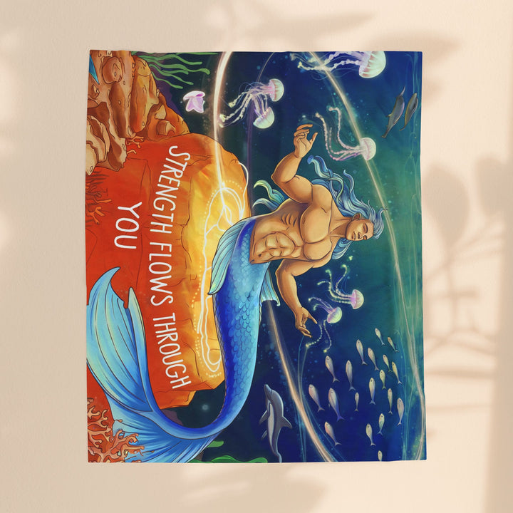 Merman Velveteen Plush Blanket