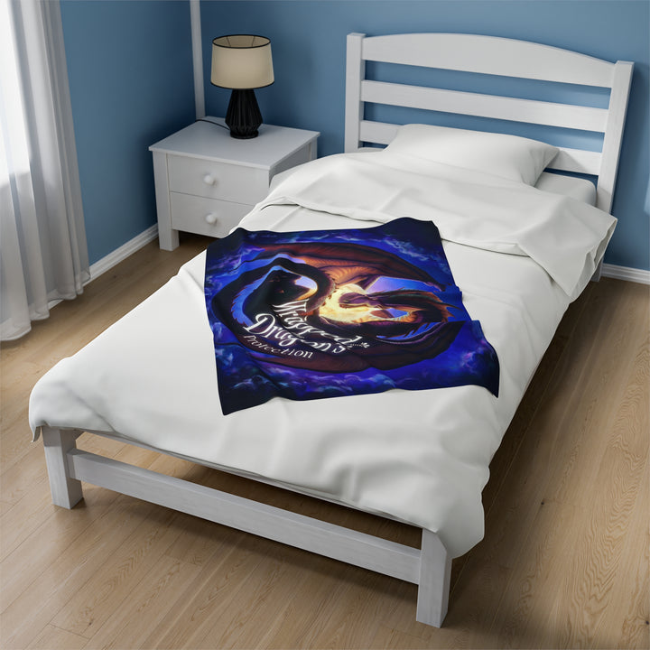 Wrapped Dragon's Protection Velveteen Plush Blanket