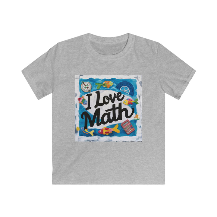 Kids Softstyle Tee - I Love Math