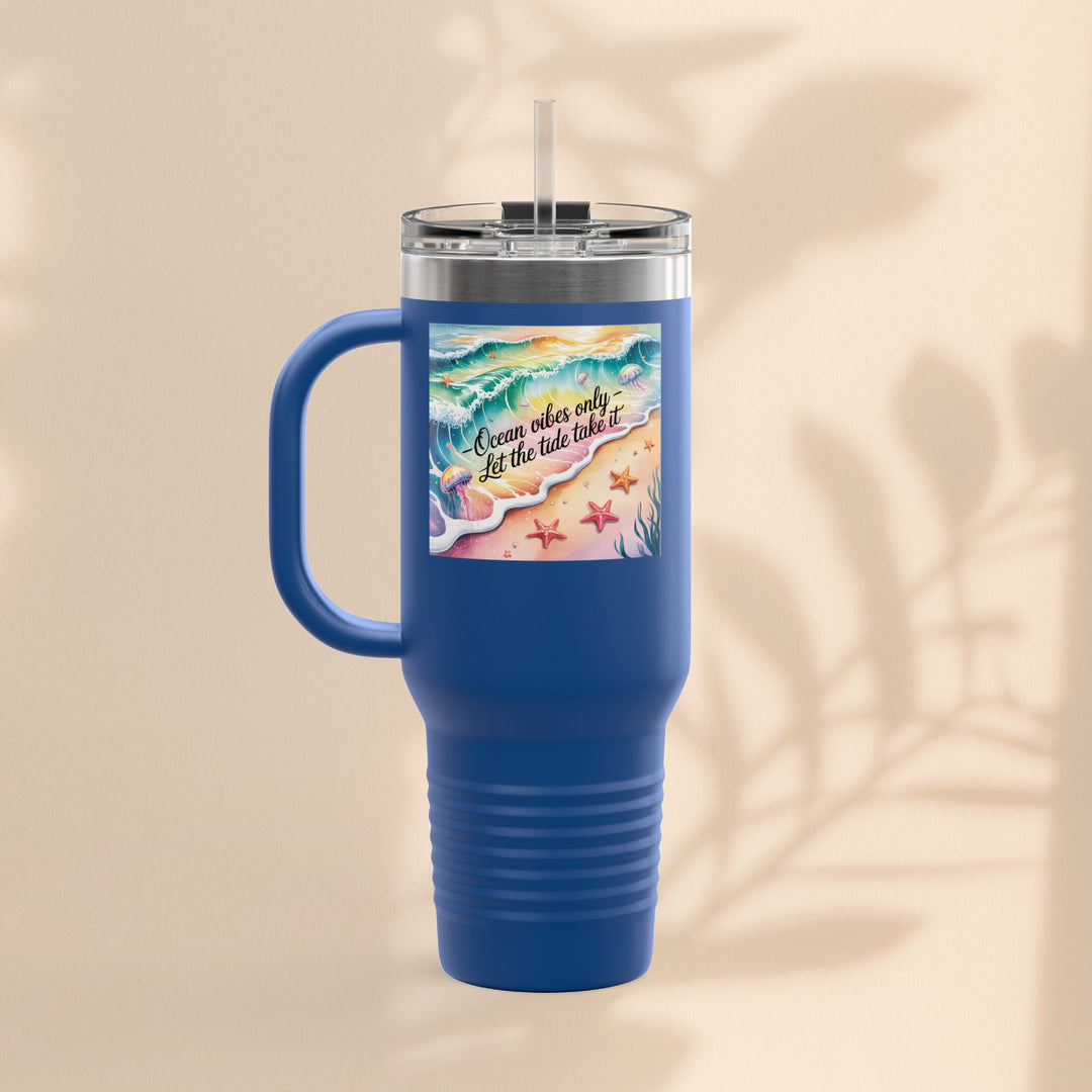 Ocean Vibes Insulated Travel Mug, 40oz