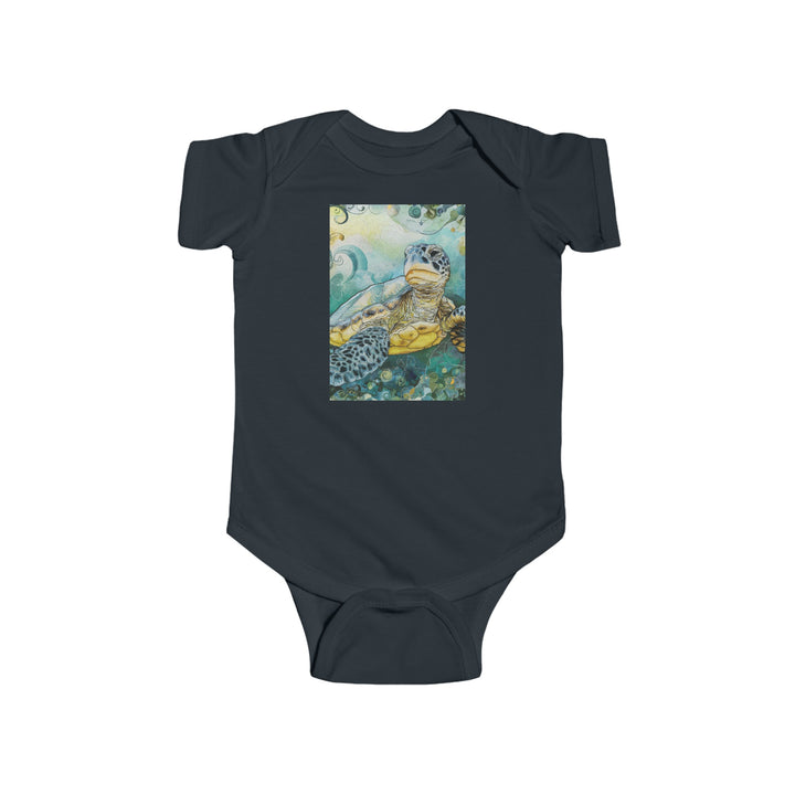 Infant Fine Jersey Bodysuit - Sea Turtle