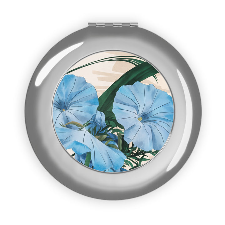 Blue Lily Compact Travel Mirror