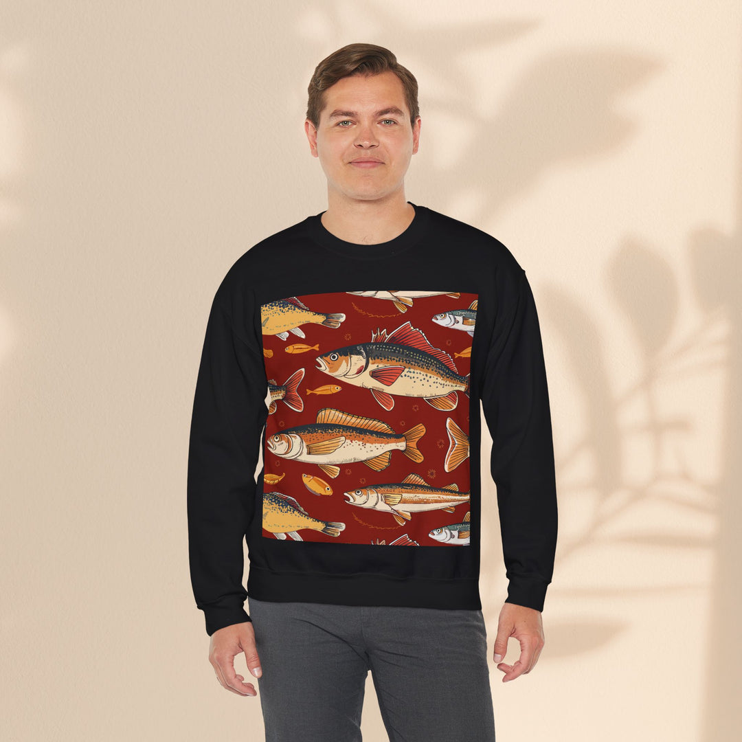 Unisex Heavy Blend™ Crewneck Sweatshirt - Red Fish