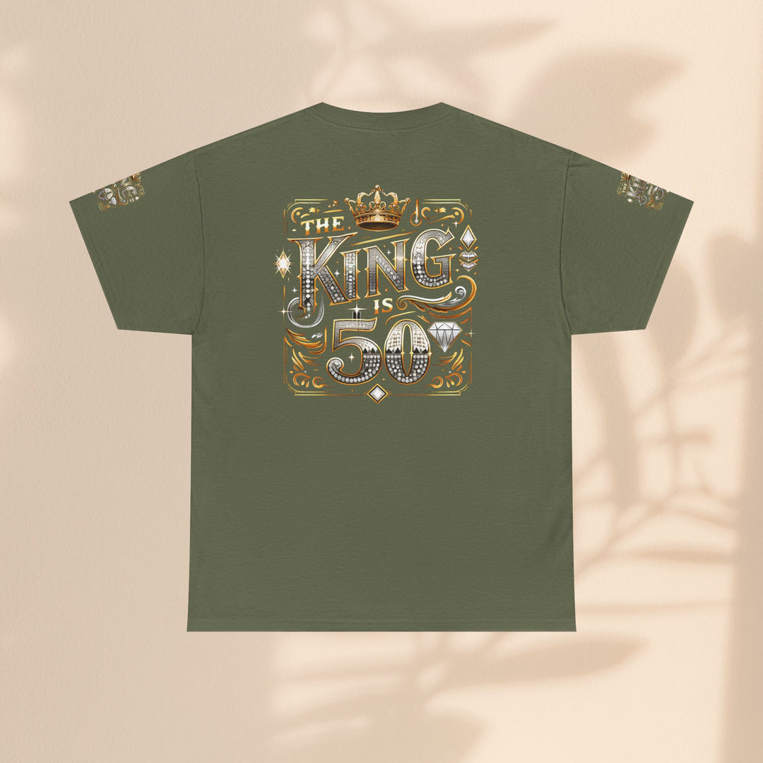 Royal 50th Birthday Tee, Vintage King Shirt, Men’s Birthday Gift, Celebrate 50 Years, Custom Graphic T-Shirt, Fun Party Top