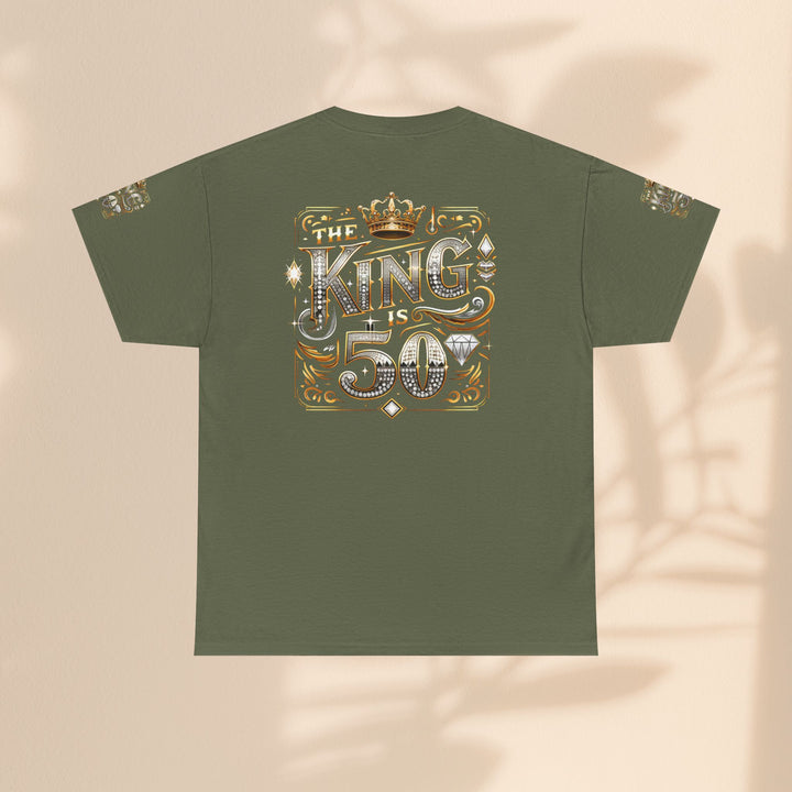 Royal 50th Birthday Tee, Vintage King Shirt, Men’s Birthday Gift, Celebrate 50 Years, Custom Graphic T-Shirt, Fun Party Top