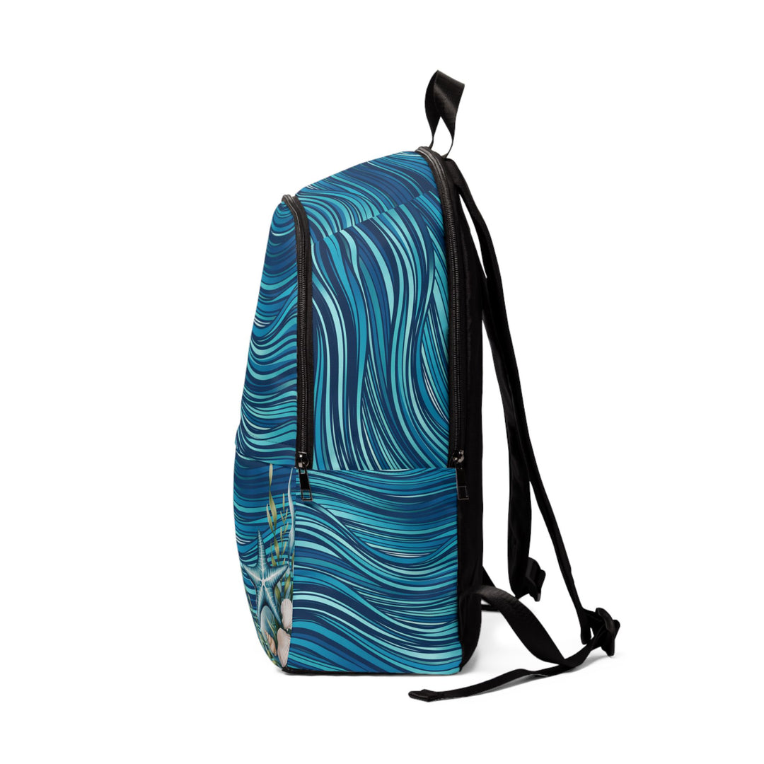 Unisex Fabric Backpack - Ocean Waves