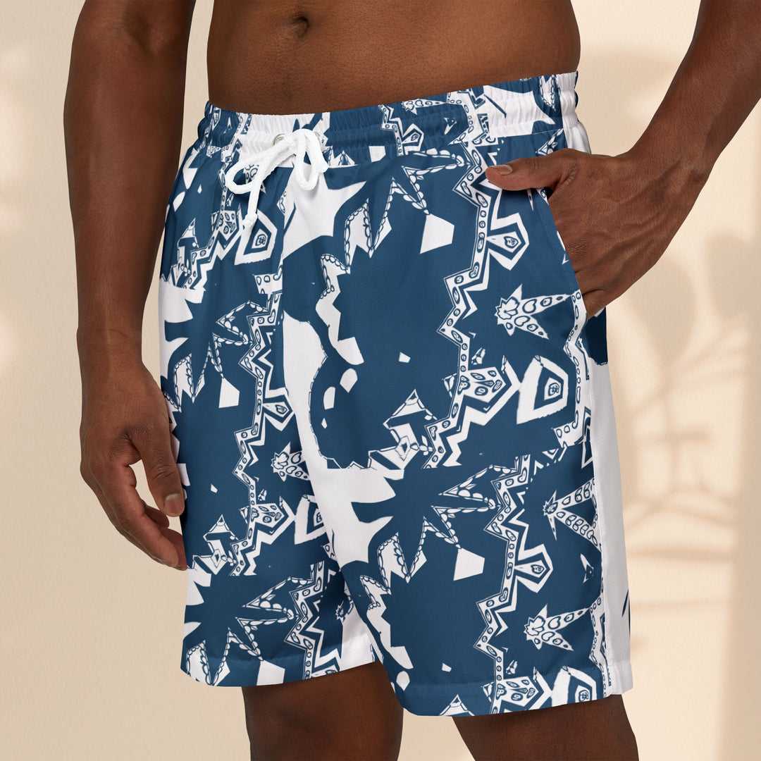 Tropical Vibes Unisex Swim Shorts | Beach Ready Swimwear - Shifting Design