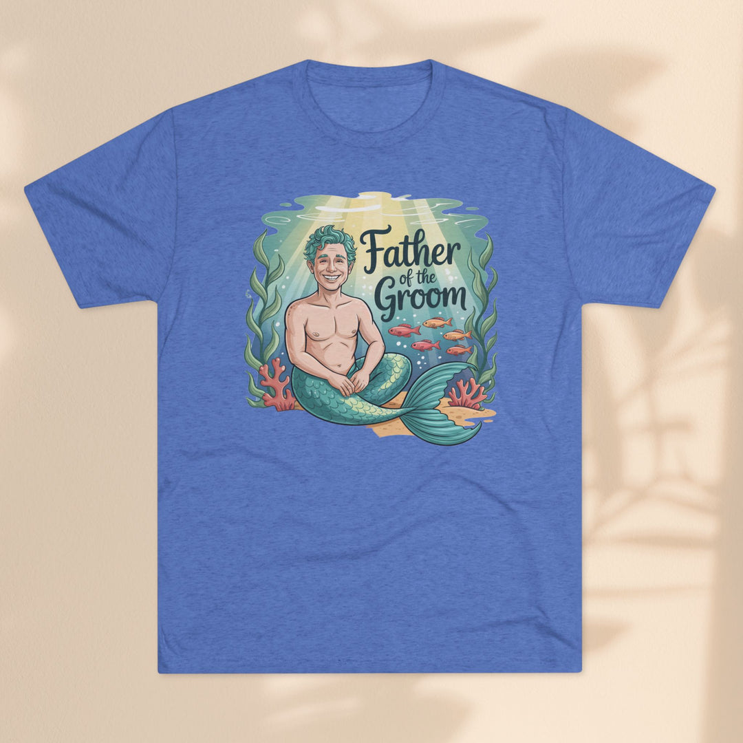 Father of the Groom Merman T-Shirt, Unique Wedding Gift, Fun Groomsmen Tee, Beach Theme Attire, Nautical Humor Shirt