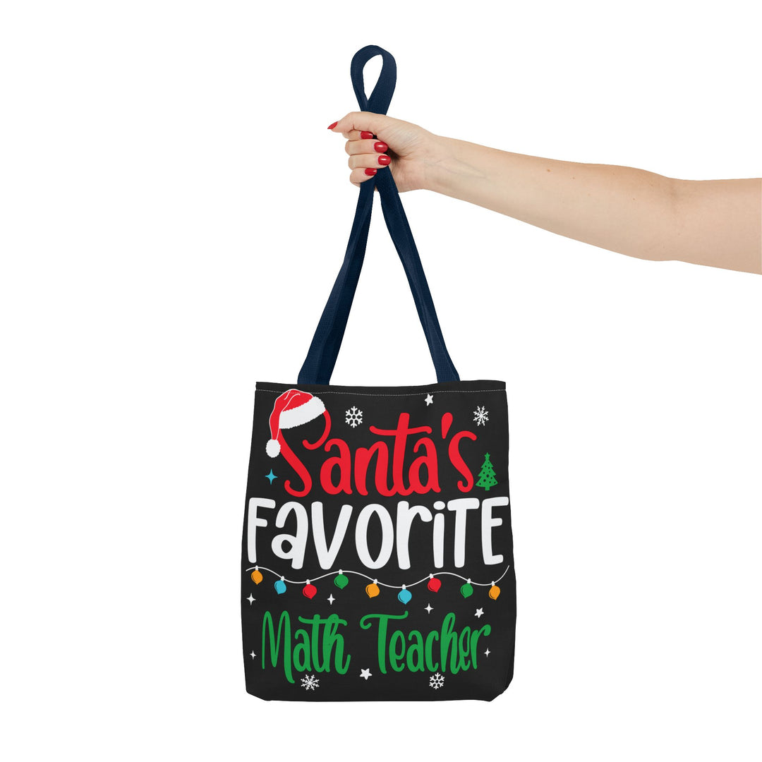 Tote Bag (AOP) - Santa's Favorite Math Teacher