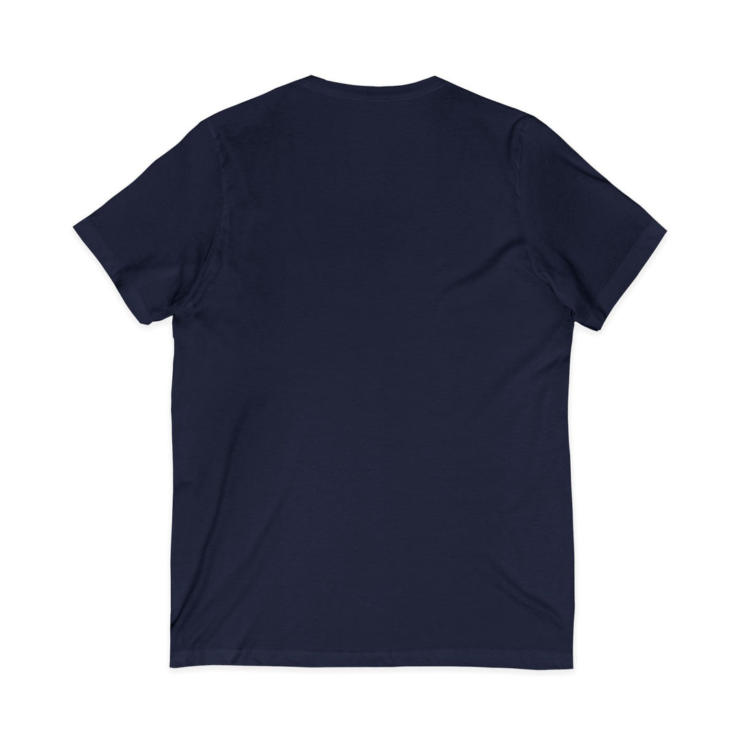 Unisex Jersey Short Sleeve V-Neck Tee - Feeling Groovy