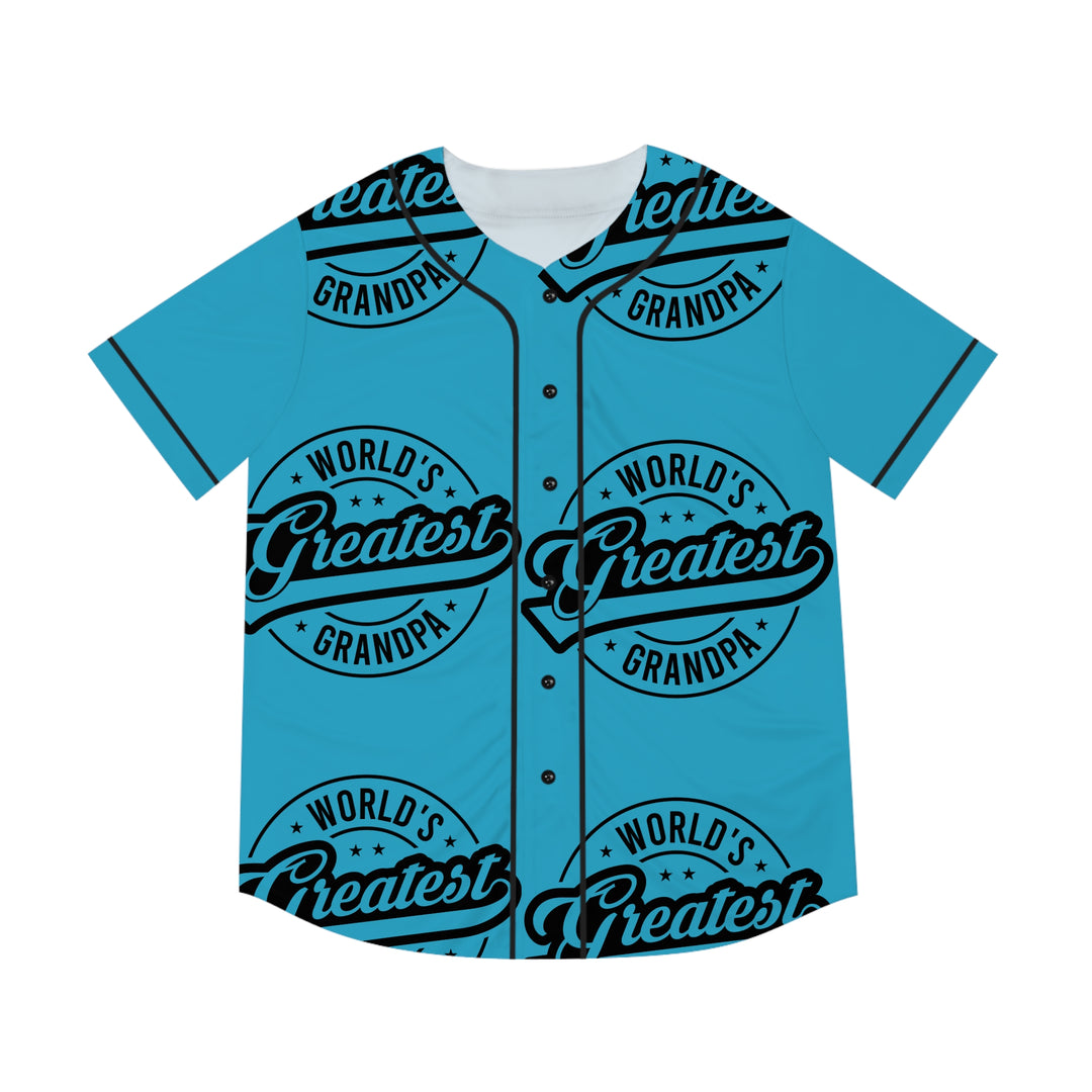 Men's Baseball Jersey (AOP) - Worlds Greatest Grandpa