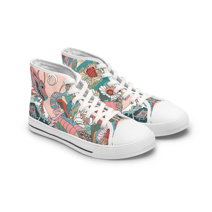 Women's High Top Sneakers - Sea Dragon Dreams