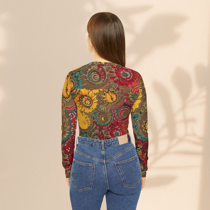 Boho V-Neck Long Sleeve — Women's All-Over Print Shirt