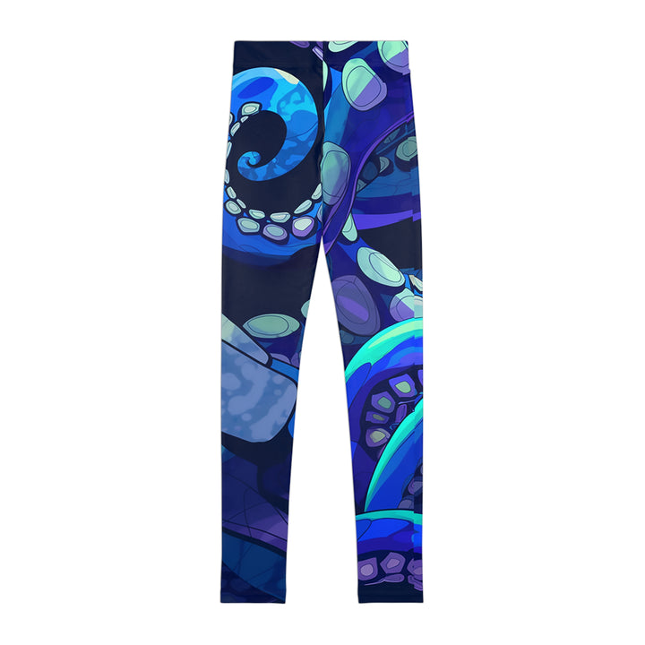 Colorful Octopus Delight Youth Leggings - Stylish & Comfortable Activewear for Kids